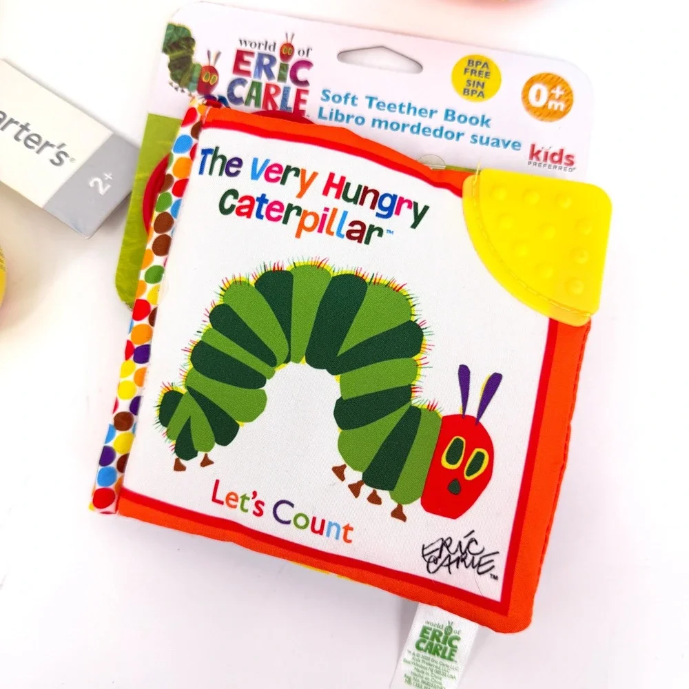 NWT Baby Bundle Carter's Toys Eric Carle Hungry Caterpillar‎ Soft Book Lot
